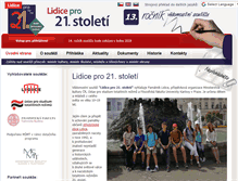 Tablet Screenshot of lidice21.cz